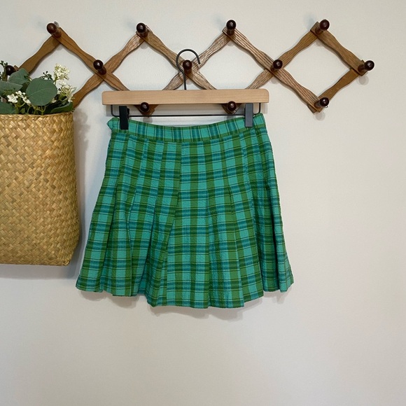 Urban Outfitters Katie Plaid Pleated Mini Skirt - Picture 3 of 6